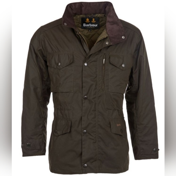 NIB - Rare Brown Barbour Sapper Wax Jacket - Small - brown - NEVER BEEN WORN - Picture 1 of 11
